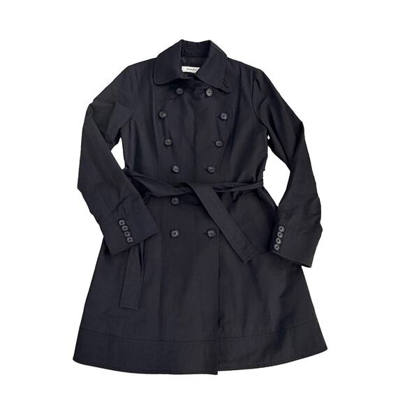 Laundry By Shelli Segal Jackets & Blazers - Laundry by Design Shelli Segal Black Belted Trench Coat Womens Lined S Capsule
